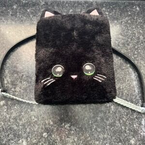 Na Na Na Surprise Kids Black Furry Cat Backpack Storage Box Cutesy Animated Cat